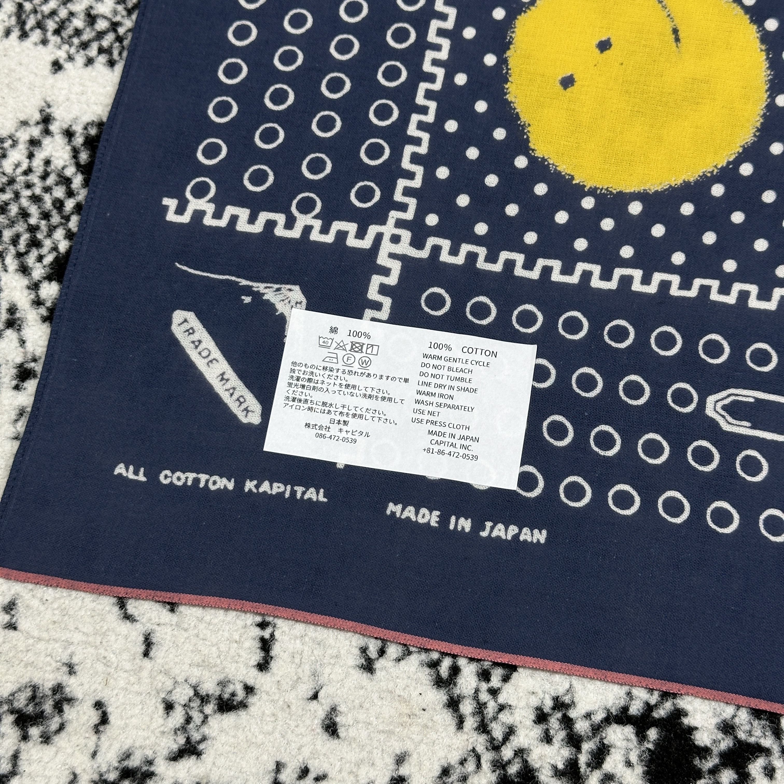 Kapital Kountry KAPITAL MOUNTAIN FUJI SMILEY BANDANA Size ONE SIZE - 3 Thumbnail
