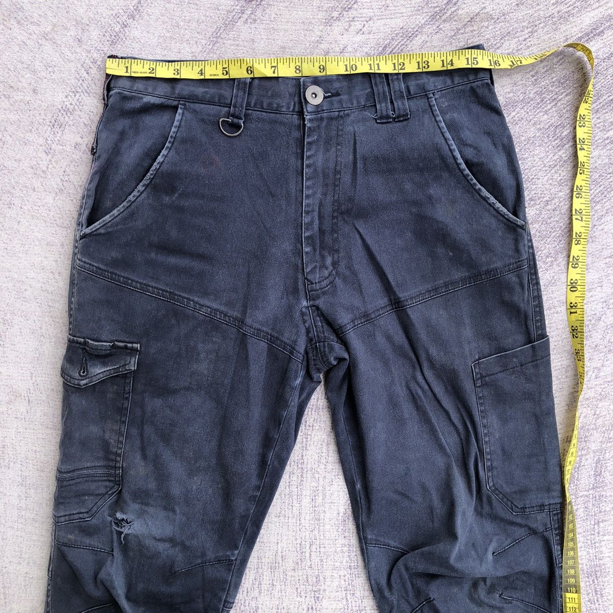 20471120 Japanesebrand Faded cargo pants multipocket tactical utility Size US 31 - 2 Thumbnail