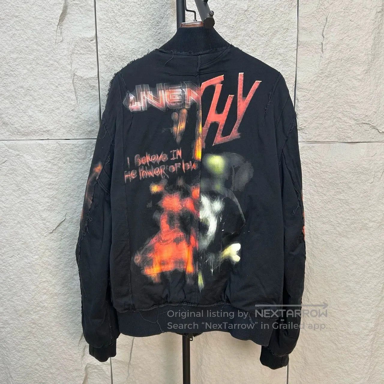 Givenchy Givenchy Distressed Long Sleeve Zip Jacket. Size US M / EU 48-50 / 2 - 2 Thumbnail