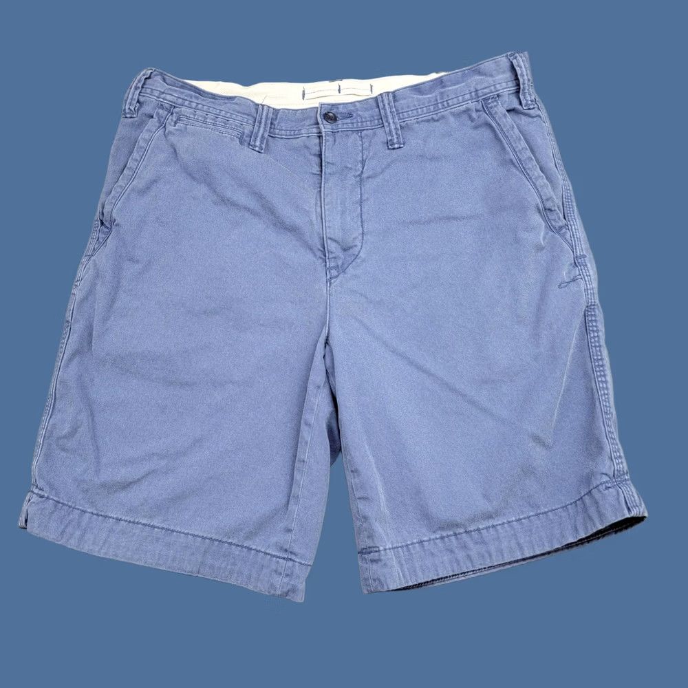 Polo Ralph Lauren Polo Ralph Lauren Shorts Mens 33 Blue Relaxed Fit Chino Cotton Flat Front Pony Size US XS / EU 42 / 0 - 1 Thumbnail