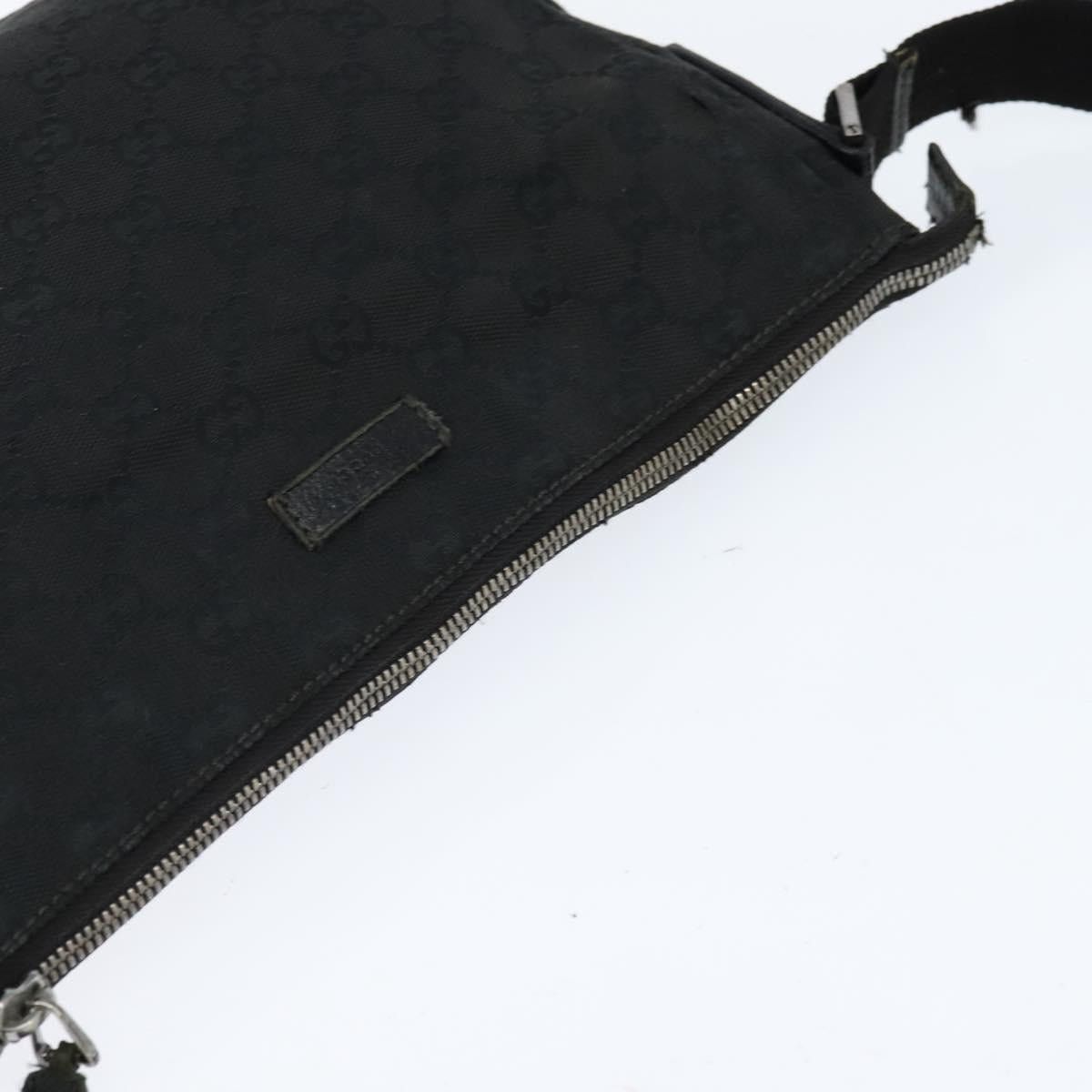 Gucci GUCCI GG Canvas Shoulder Bag Black Silver Size ONE SIZE - 6 Thumbnail