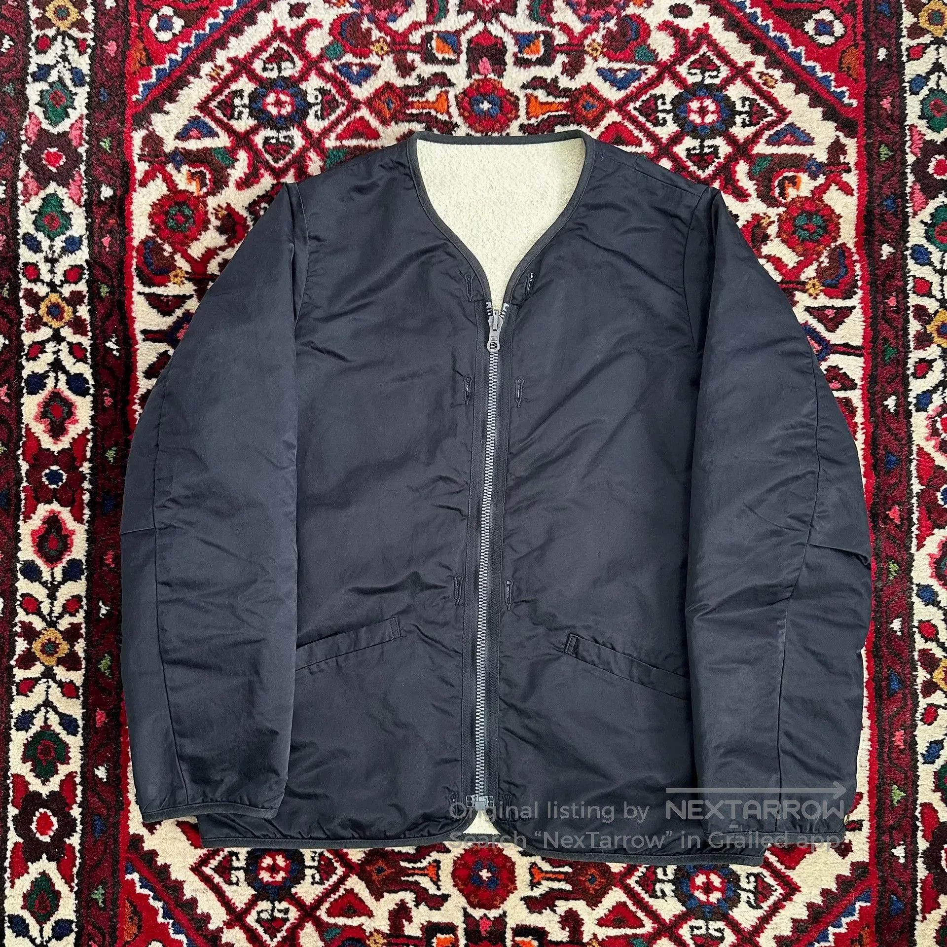 visvim 16AW nylon jacket in size L.