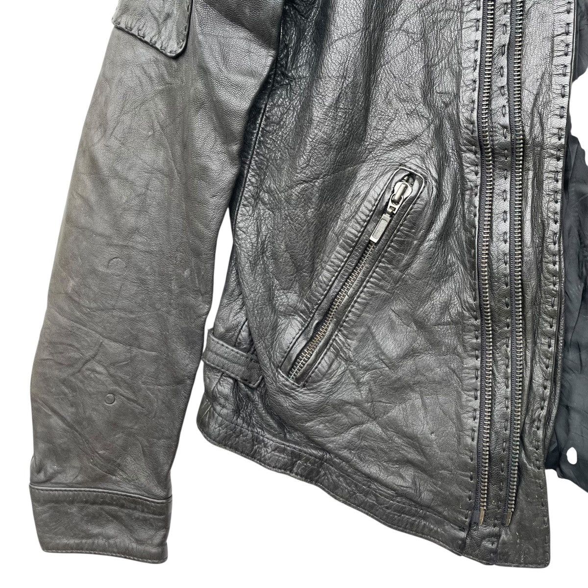 Other 💥 Designer G.Guaglianone Stitching Genuine Lether Biker Size M / US 6-8 / IT 42-44 - 8 Thumbnail