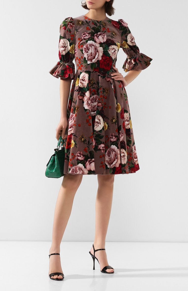 Dolce & Gabbana o1y0825 Midi Dress in Multicolor Size S / US 4 / IT 40 - 4 Thumbnail