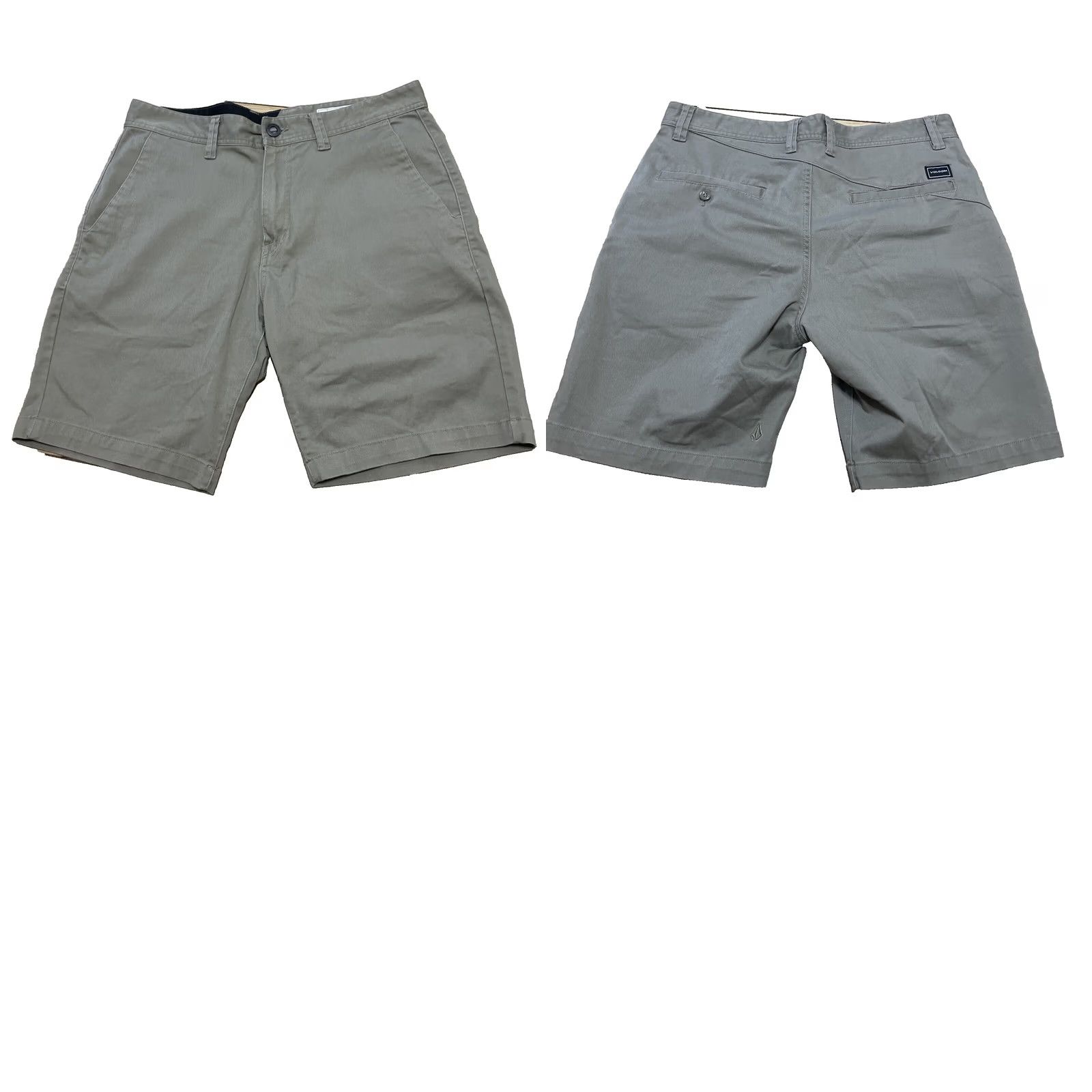 Volcom Volcom Chino Shorts Men 32 Khaki Tan Preppy Beach Logo Twill Flat Front Skater Size US 32 / EU 48 - 11 Thumbnail