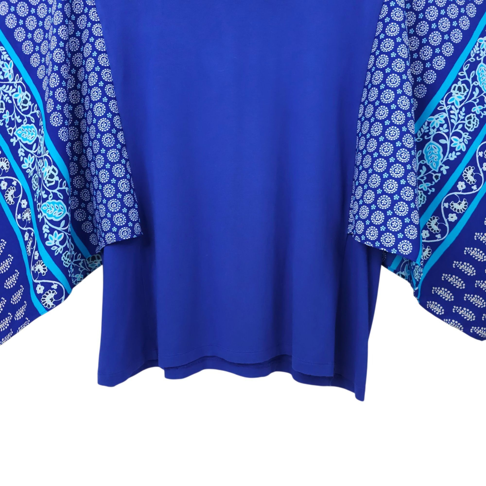 Chicos Chicos Pullover Top Womens 2 US L Paisley Handkerchief Batwi Size L / US 10 / IT 46 - 10 Thumbnail