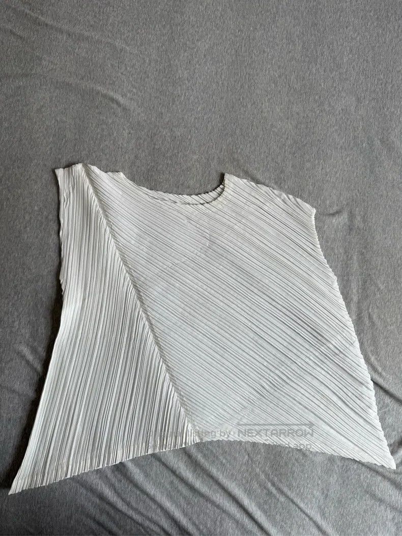 Issey Miyake Issey Miyake White Short Sleeve Size L / US 10 / IT 46 - 3 Thumbnail