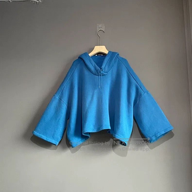 Balenciaga Balenciaga Loose blue hooded sweatshirt Size US S / EU 44-46 / 1 - 1 Thumbnail