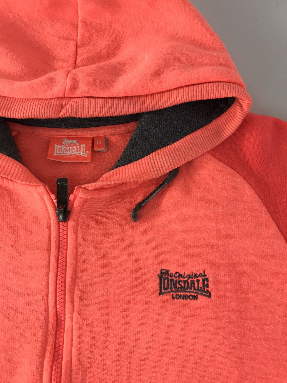 Lonsdale Vintage Sweater Lonsdale London Zipper Hoodie Size US L / EU 52-54 / 3 - 5 Thumbnail