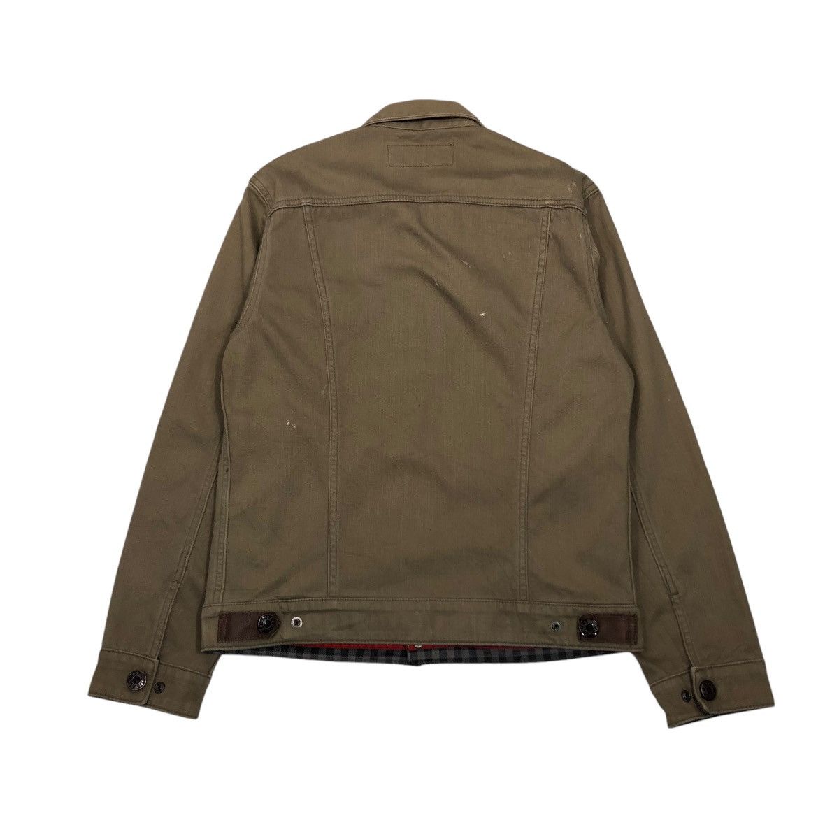 Edwin × Japanese Brand 🔥CROPPED BIKER JACKET EDWIN LEATHER PARTS POCKET Size US M / EU 48-50 / 2 - 2 Thumbnail