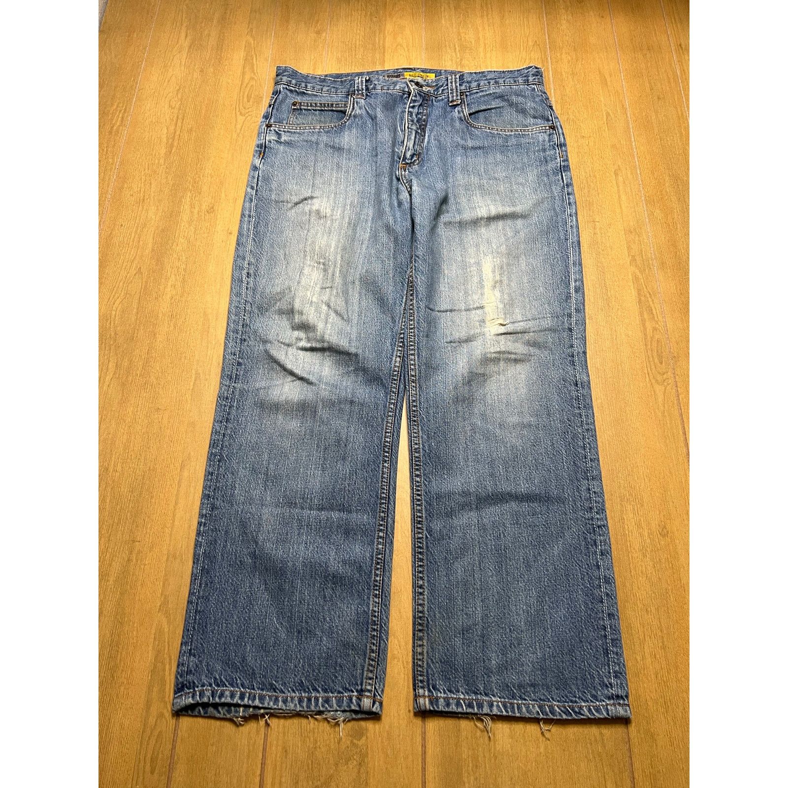 Anchor Blue Anchor Blue Jeans Mens 34x30 Baggy Denim Relaxed Fit Y2K Size US 34 / EU 50 - 2 Thumbnail