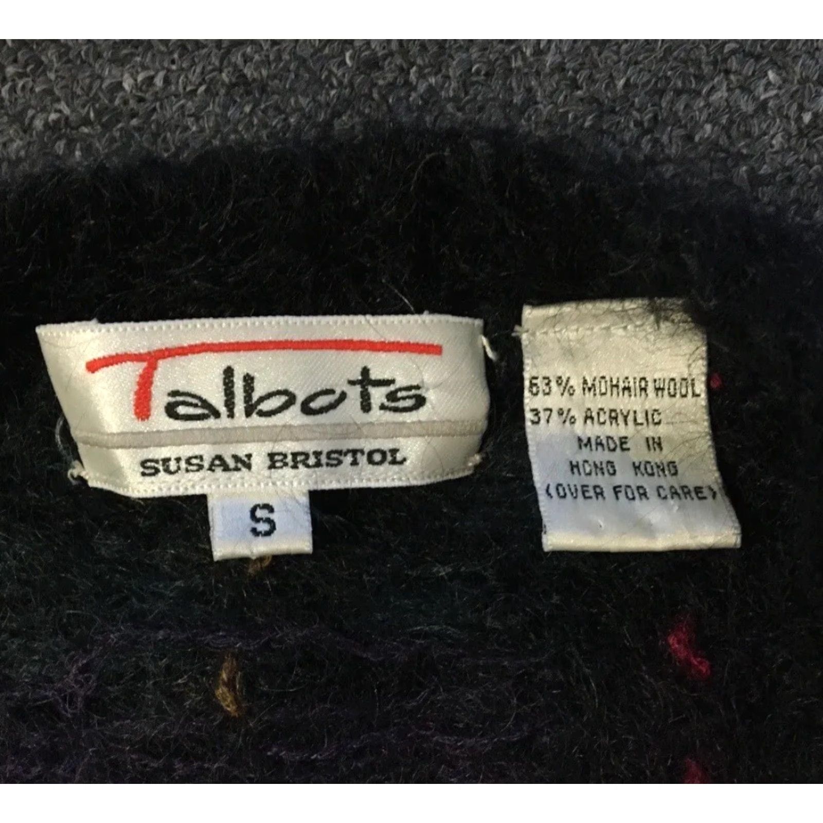 Vintage VINTAGE Susan Bristol Plaid Mohair Cardigan Sweater S Women Black 80s 90s Art Western Ski Heart Covered Keywords Apparel Size S / US 4 / IT 40 - 5 Thumbnail