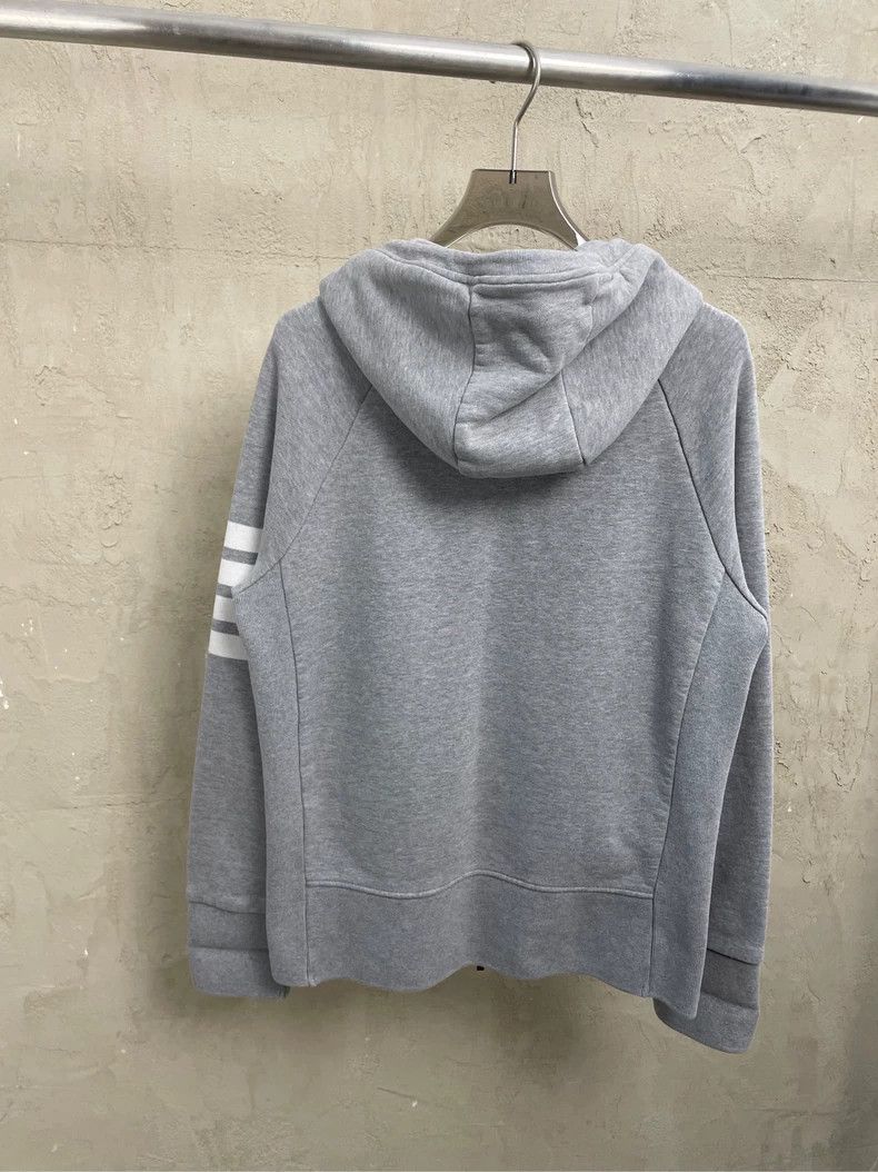 Thom Browne Thom browne Gray four-striped zipper jacket 2504-Nextarrow Size US M / EU 48-50 / 2 - 2 Thumbnail