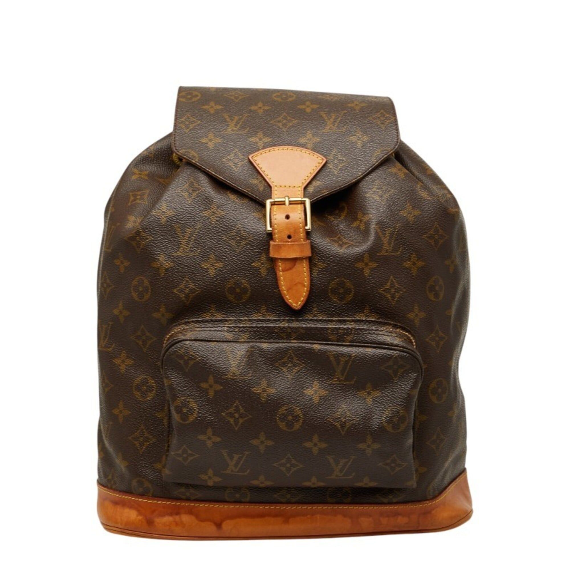 Louis Vuitton Louis Vuitton Monogram Montsouris GM Backpack M51135 Brown Leather Women's LOUIS VUITTON Size ONE SIZE - 1 Thumbnail