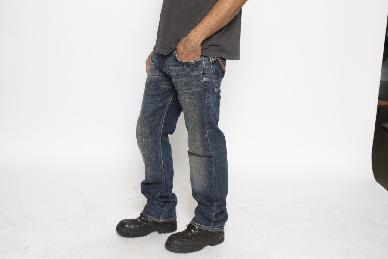 Diesel BLUE FADED DENIM RELAXED FIT PANTS BY DIESEL Size US 34 / EU 50 - 1 Thumbnail