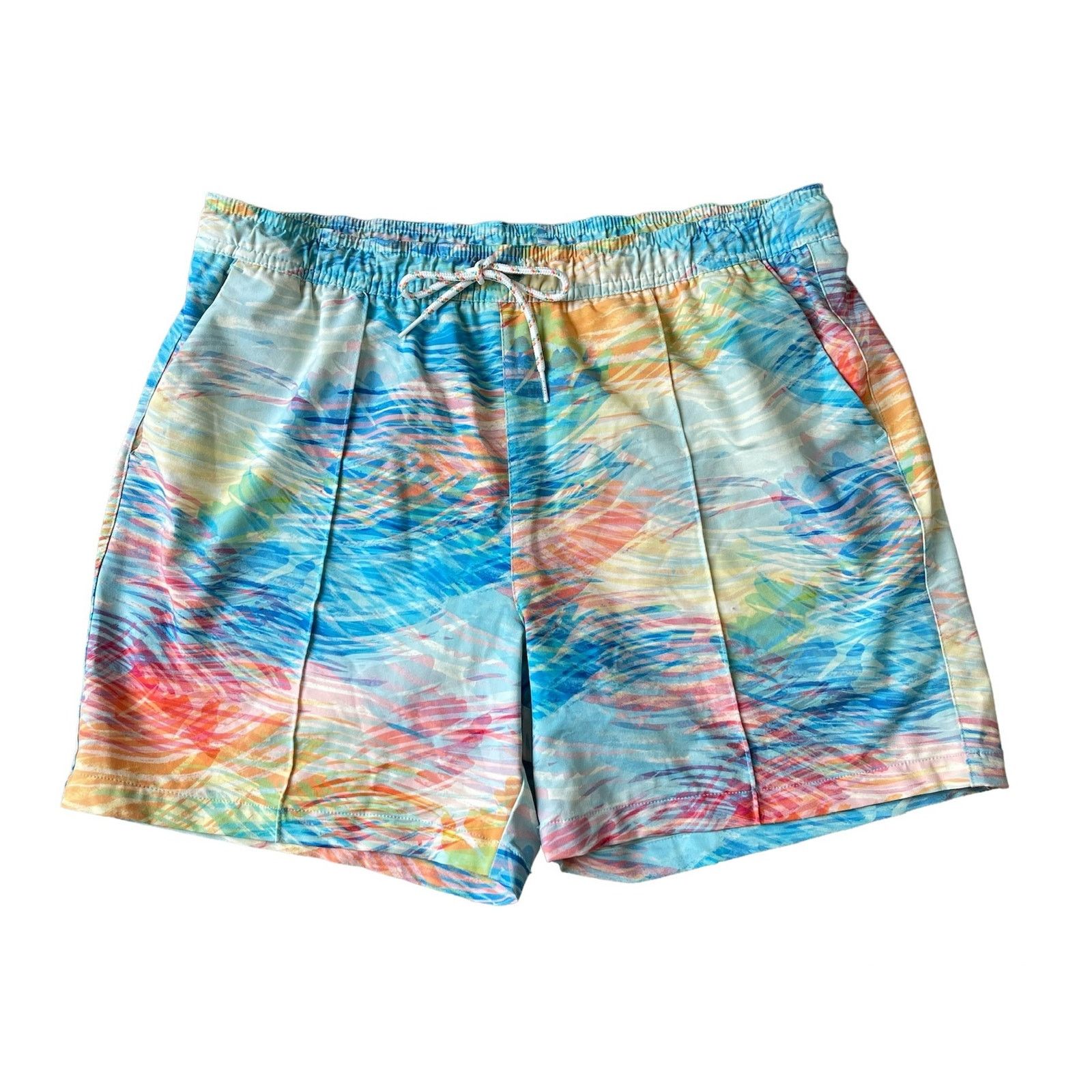Chubbies Chubbies Abstract Watercolor Lined Swim Trunks Drawstring Size US 32 / EU 48 - 1 Thumbnail
