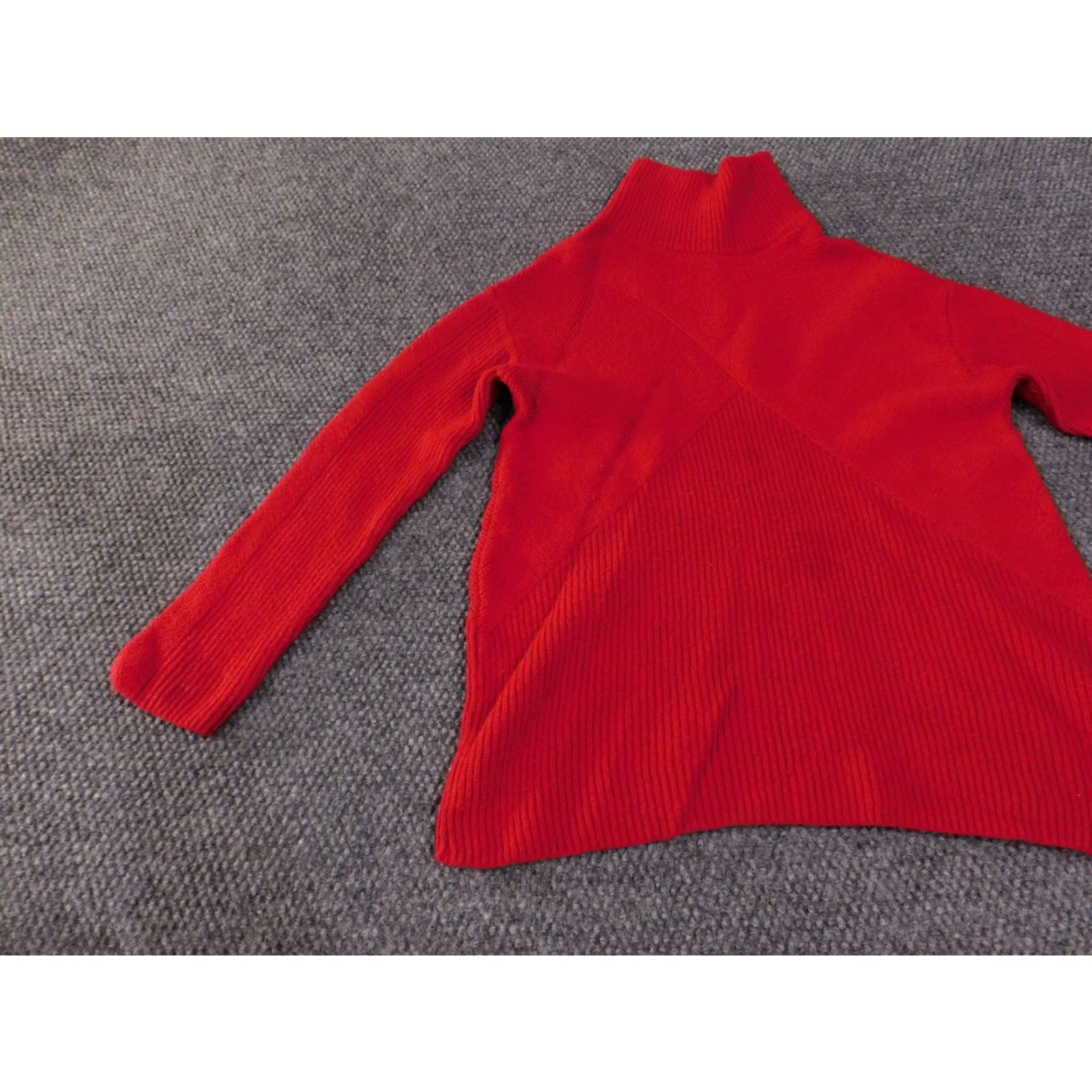 Talbots Talbots Sweater Womens Small Red Pullover Turtleneck Knit Ribbed Chunky Knit Pullover Long Sleeve Winter Casual Regular Size S Men? Women? Size S / US 4 / IT 40 - 4 Thumbnail