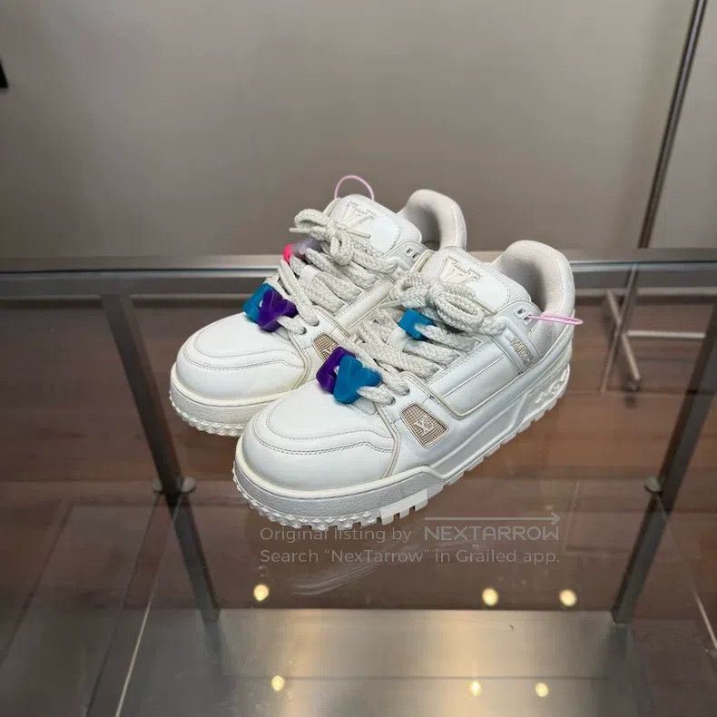 Louis Vuitton Louis Vuitton Trainer Maxi Original Box White Fat Ding sho Size US 8.5 / EU 41-42 - 1 Thumbnail