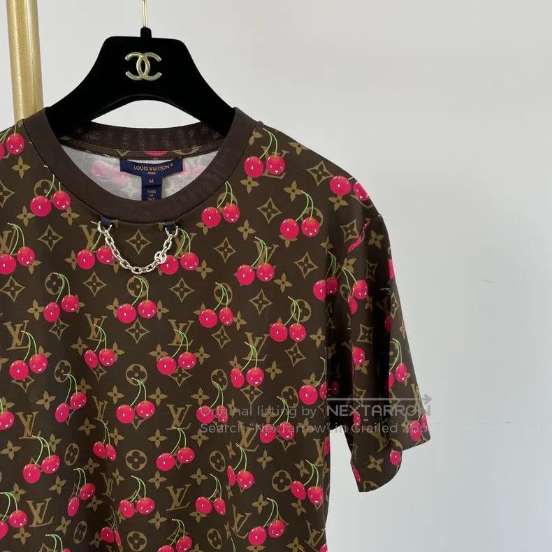 Louis Vuitton Louis Vuitton Takashi Murakami Co-branded Cherry T-Shirt Size US M / EU 48-50 / 2 - 3 Thumbnail