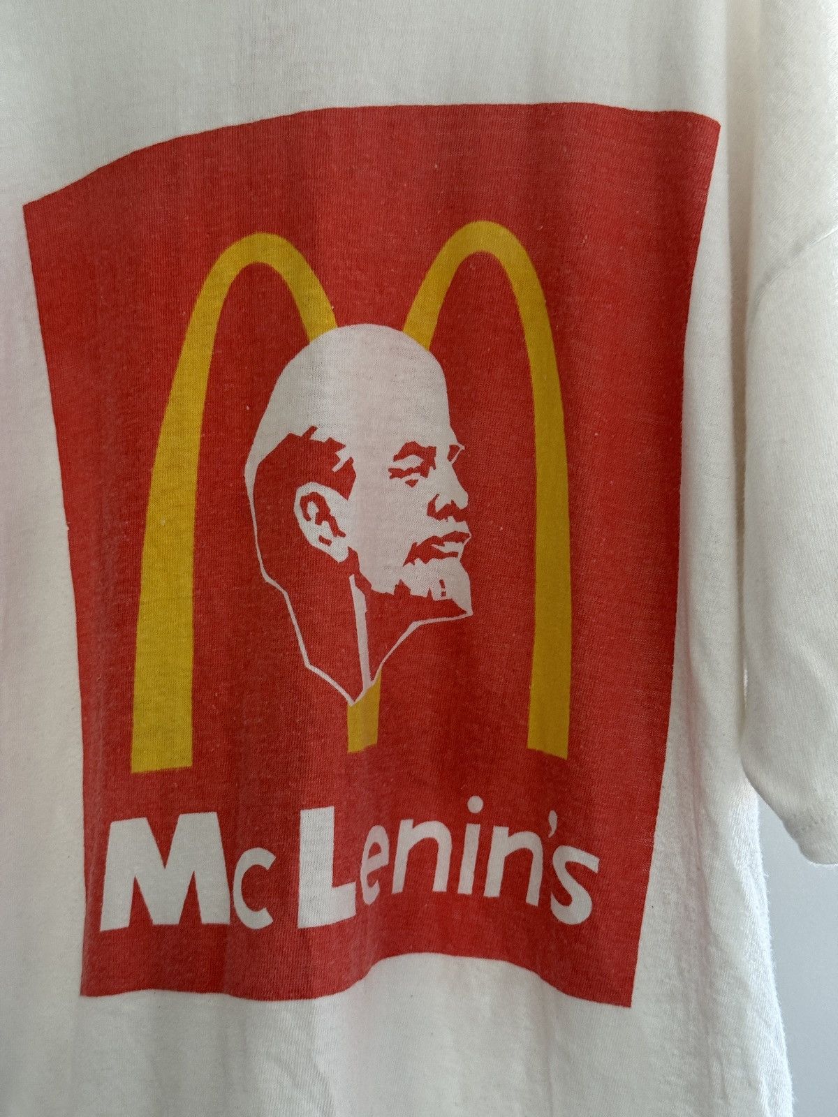 Vintage *RARE* 80s COLD WAR USSR SOVIET MC LENIN MCDONALD’S PARODY Size US XL / EU 56 / 4 - 4 Thumbnail