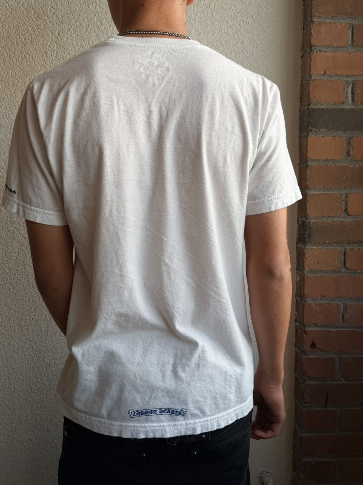 Chrome Hearts Chrome Hearts Collar Logo Tee Size US M / EU 48-50 / 2 - 2 Thumbnail