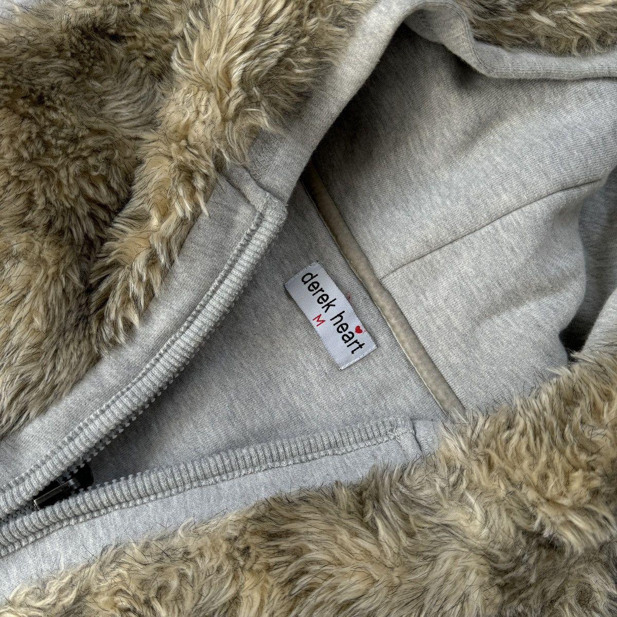 Hysteric Glamour Derek Heart Faux Fur Zip Hoodie LGB Style Size M / US 6-8 / IT 42-44 - 6 Thumbnail