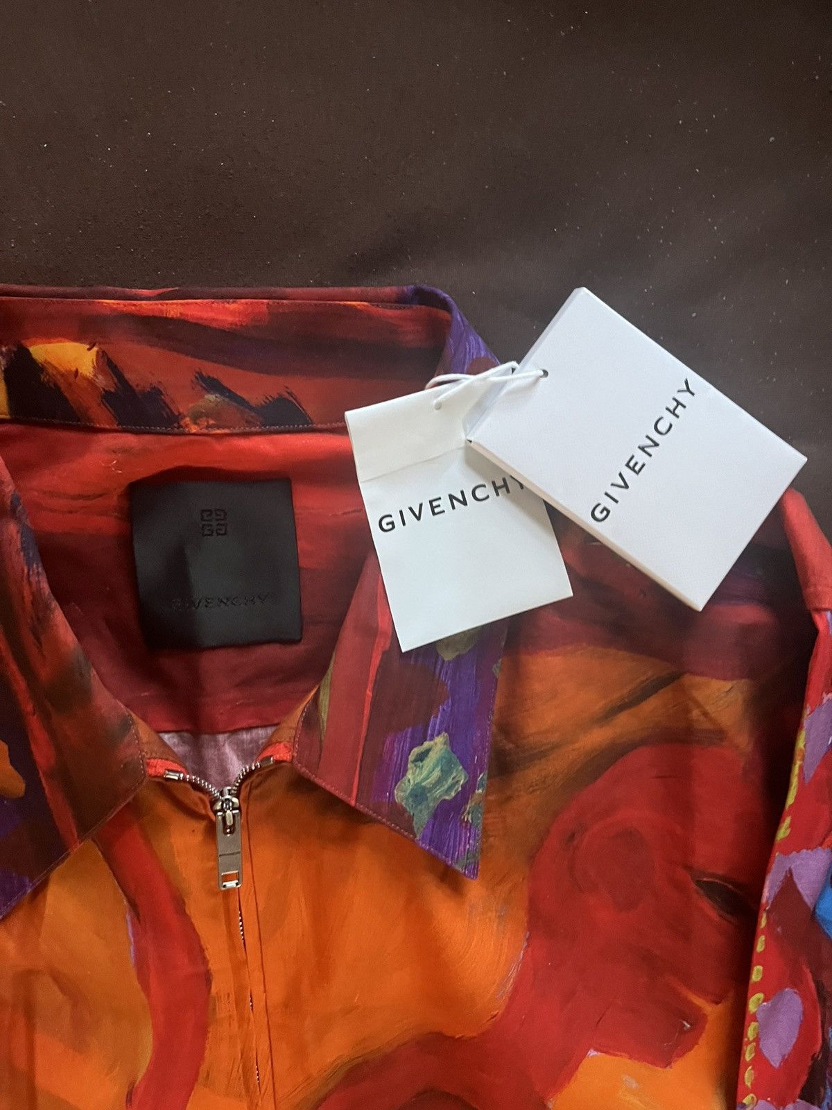 Givenchy Givenchy zipped shirt poplin with a Josh Smith Devil print. Size US XL / EU 56 / 4 - 3 Thumbnail