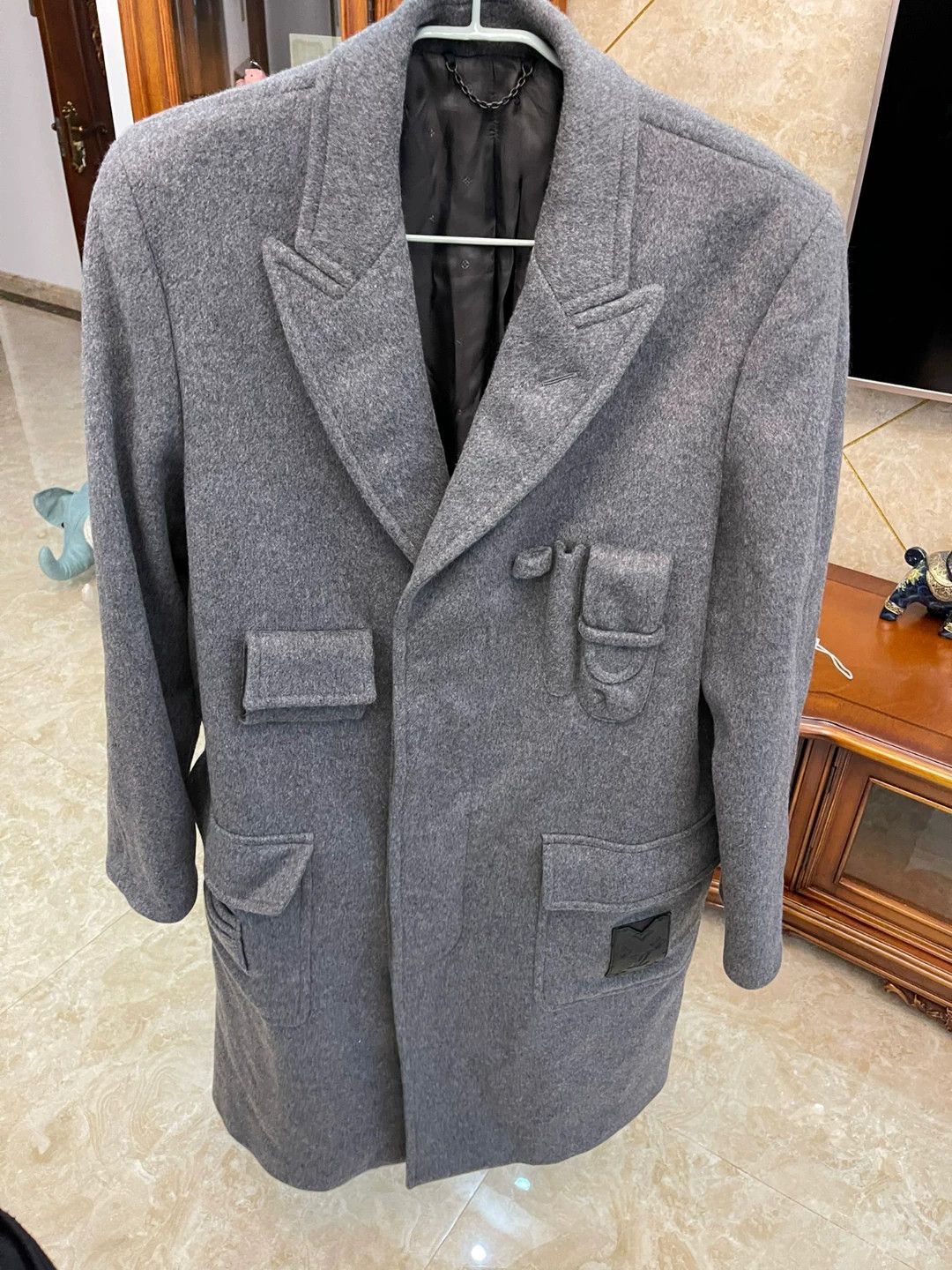 Louis Vuitton LV New Pure Wool Coat 3D Pockets Stylish Authentic Size US L / EU 52-54 / 3 - 1 Thumbnail