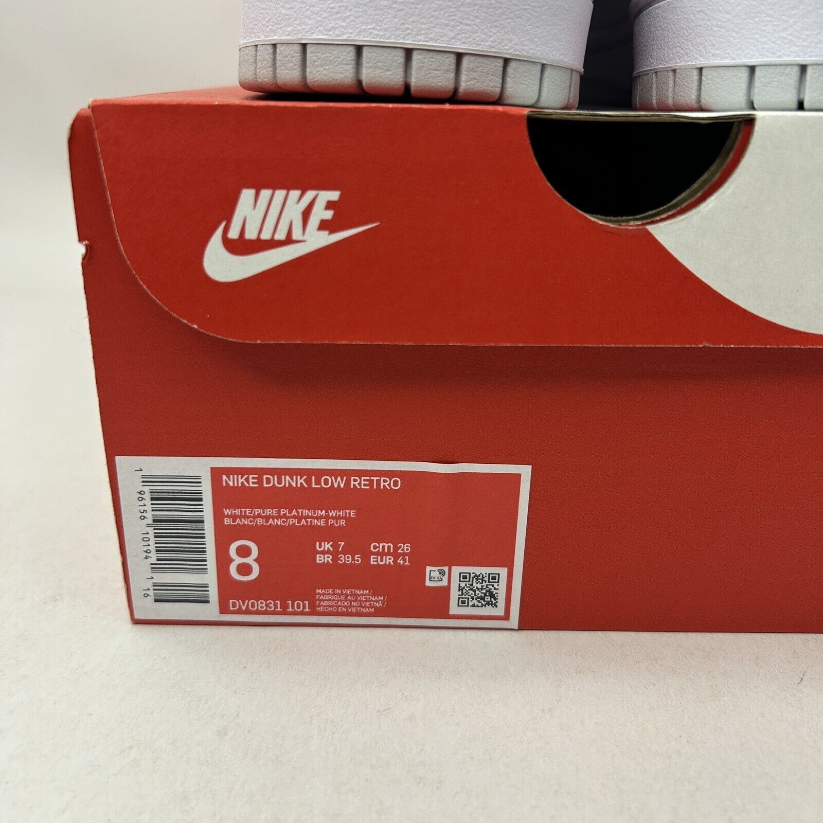 Nike Nike Dunk Low Retro “White Pure Platinum” 2023 Size US 8 / EU 41 - 5 Thumbnail
