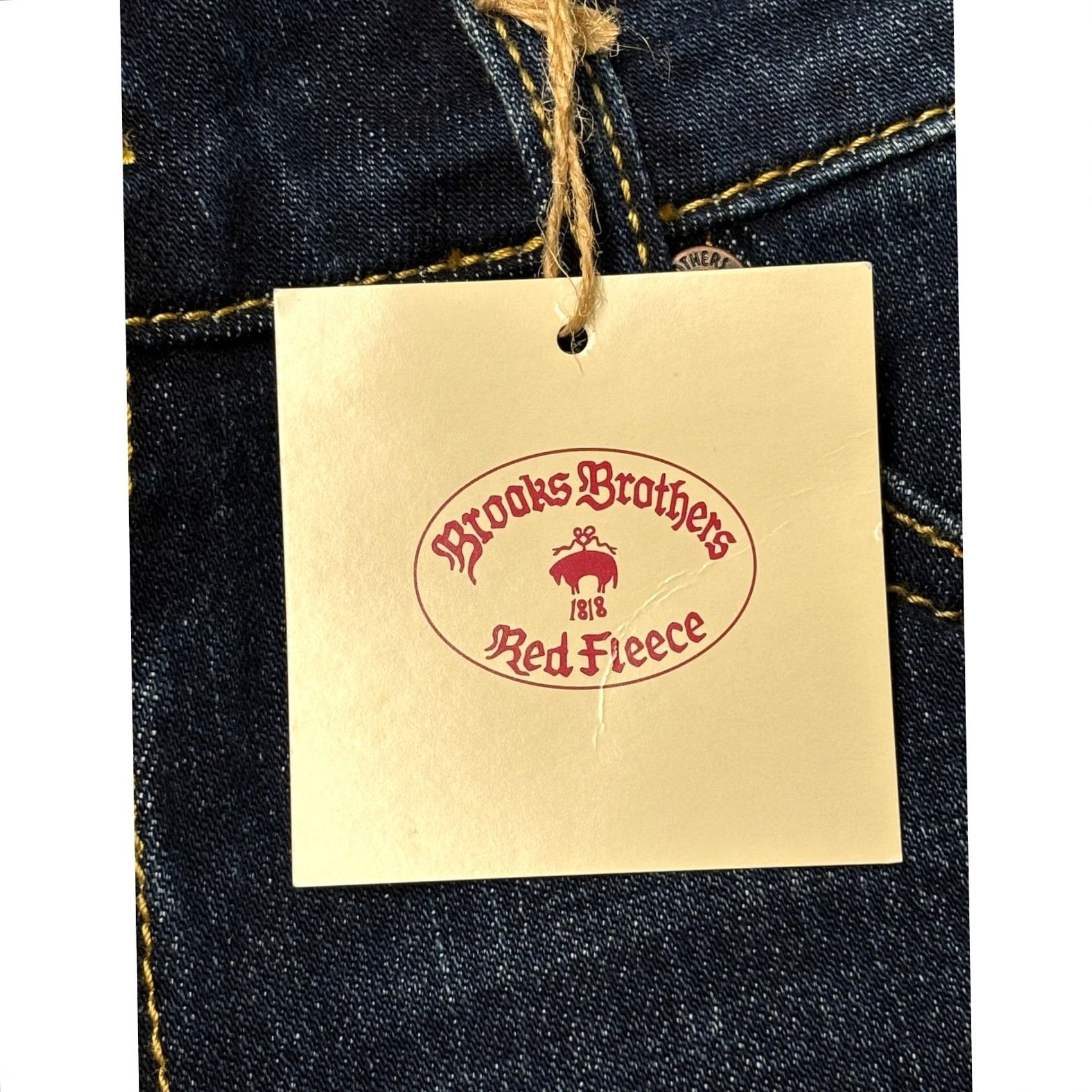 Brooks Brothers NWT Brooks Brothers Red Fleece Jeans Dark Indigo Womens 4 W30 L32 Straight Leg 5-Pocket Denim Stretch Pocket Logo Size 27" / US 4 / IT 40 - 4 Thumbnail