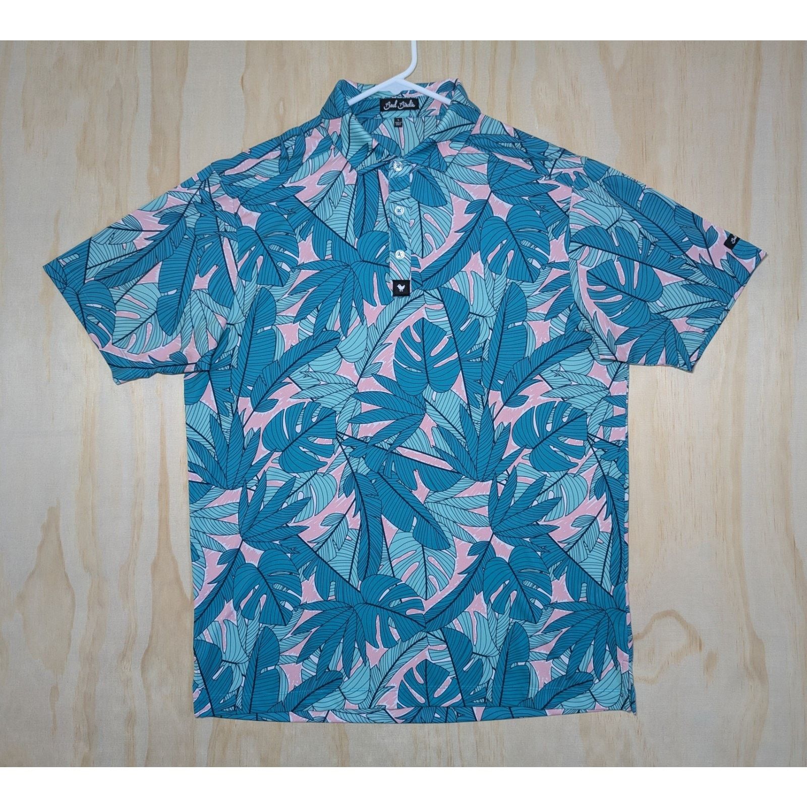 Bad Birdie Bad Birdie Men’s Large Golf Polo Shirt Floral Design Size US L / EU 52-54 / 3 - 1 Thumbnail