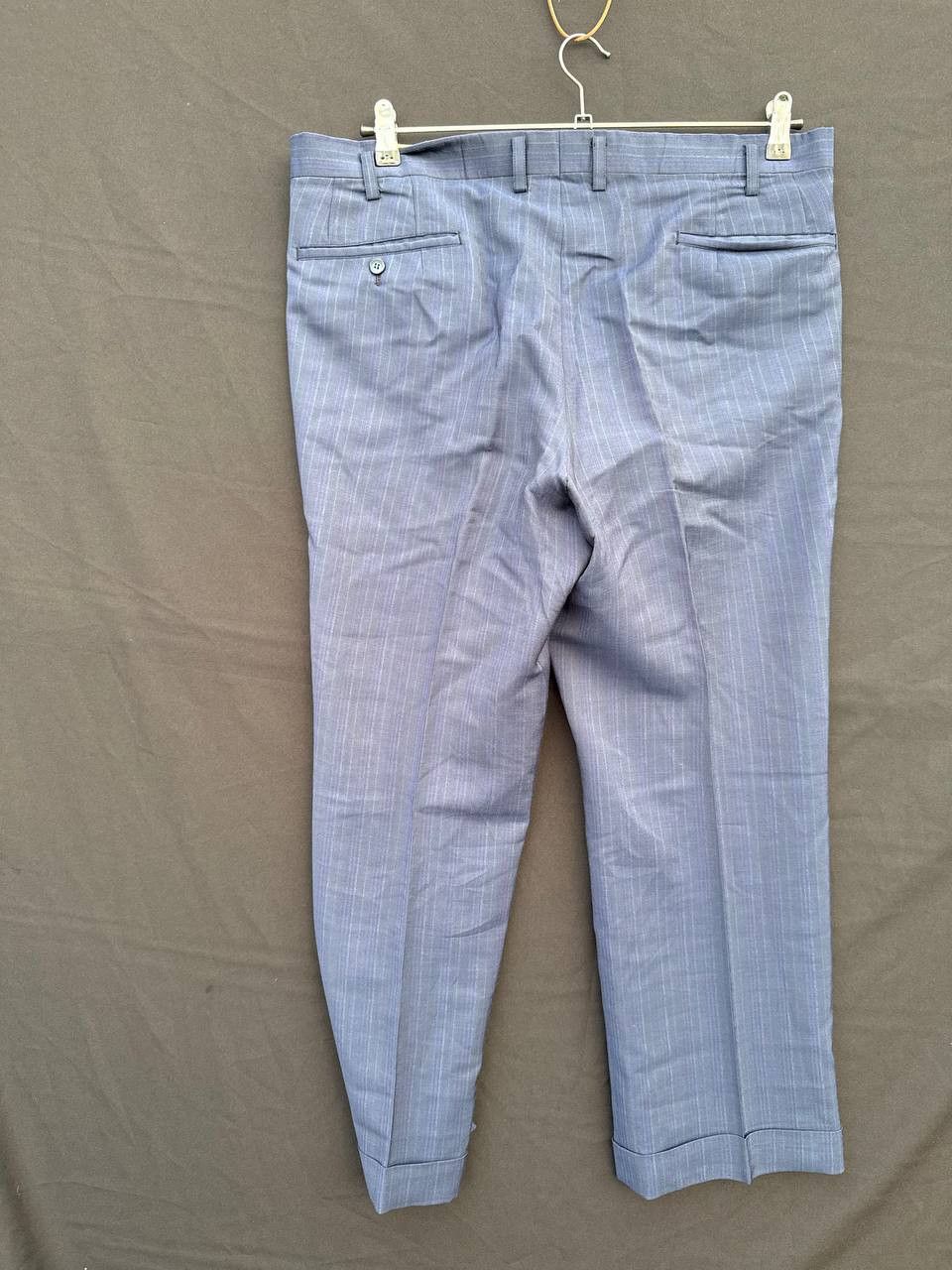 Other Vintage Double Breasted Light Blue Pinstripe Suit Size US L / EU 52-54 / 3 - 1 Thumbnail