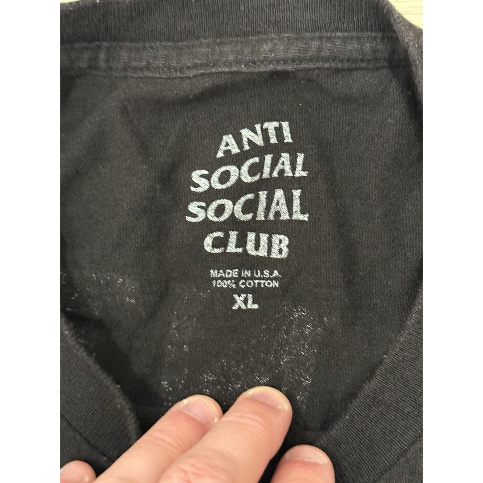 Anti Social Social Club Anti Social Social Club ASSC X Playboy Remix Bunny Black Tee Size US XL / EU 56 / 4 - 3 Thumbnail