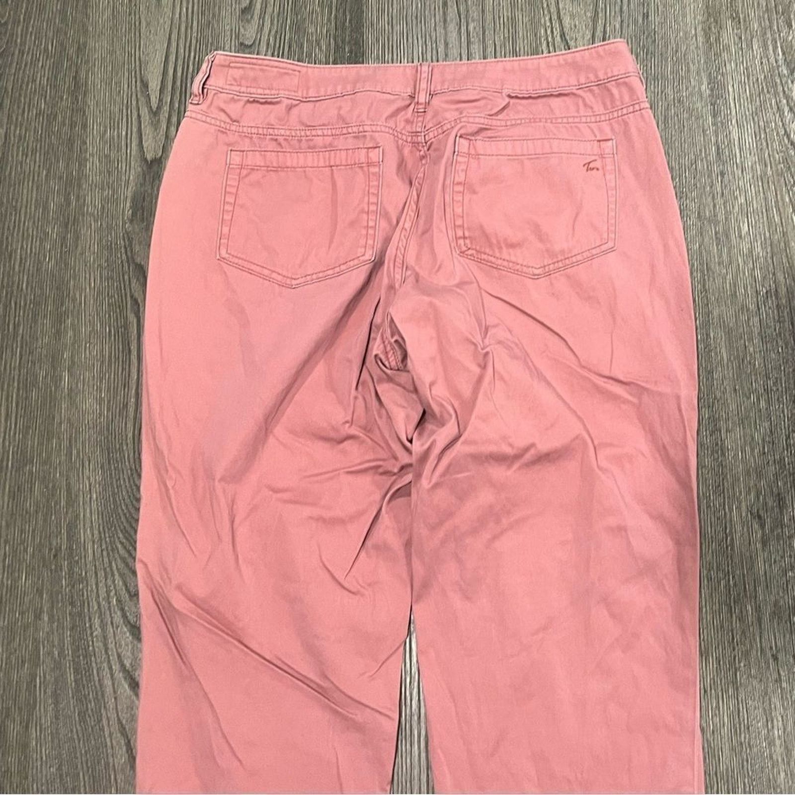 Vintage Two by Vince Camuto Khaki Pants Straight Leg High Rise 30/10 Size 32" / US 10 / IT 46 - 9 Thumbnail