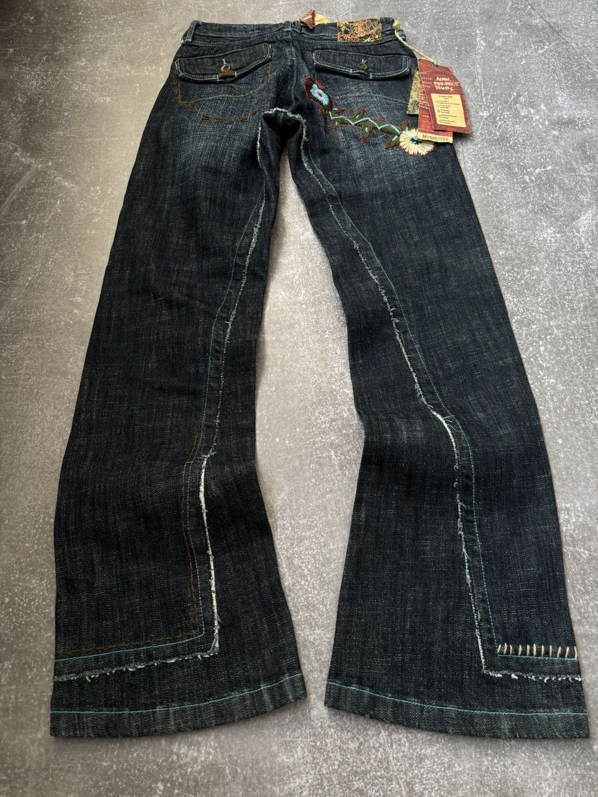 Pre-owned Hysteric Glamour X If Six Was Nine Crazy Vintage Flared Jeans If Six Was Nine Style In Black