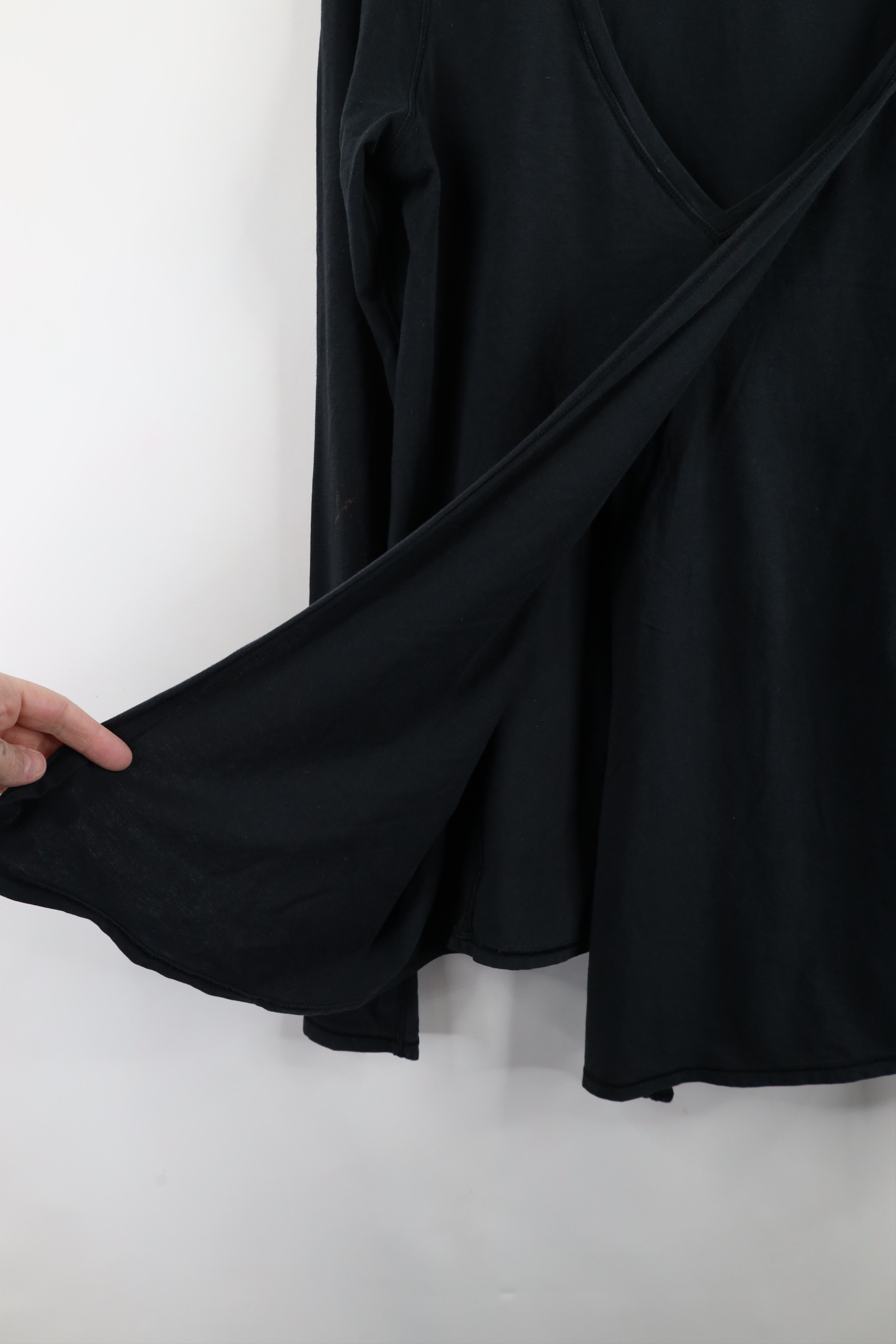 Lululemon × Vintage Lululemon Open Front Wrap Long Sleeve T-Shirt Black Size M / US 6-8 / IT 42-44 - 7 Thumbnail