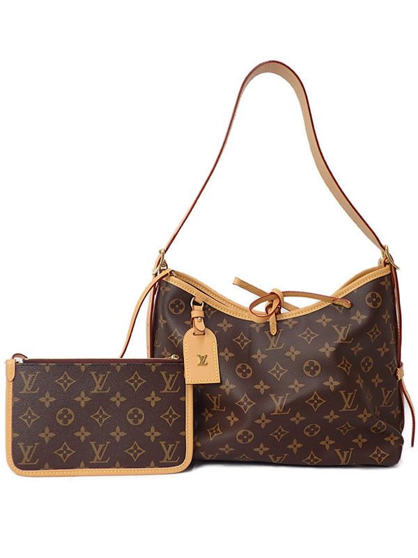 Louis Vuitton Monogram Carryall NM PM Shoulder Bag Bordeaux