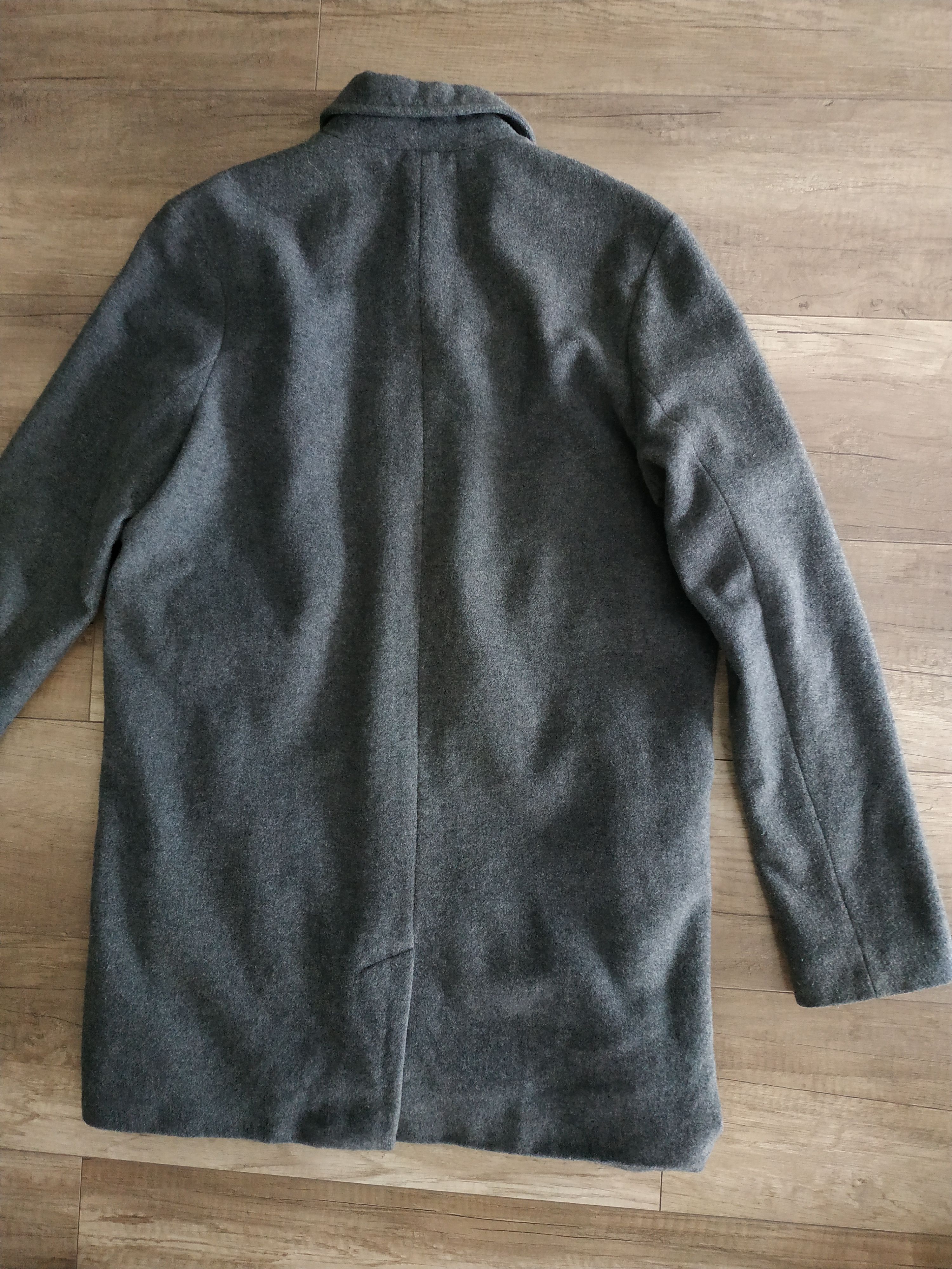 Les Deux Les Deux Men's Grey Wool Coat/ Trenchcoat, s. MEDIUM Size US M / EU 48-50 / 2 - 5 Thumbnail