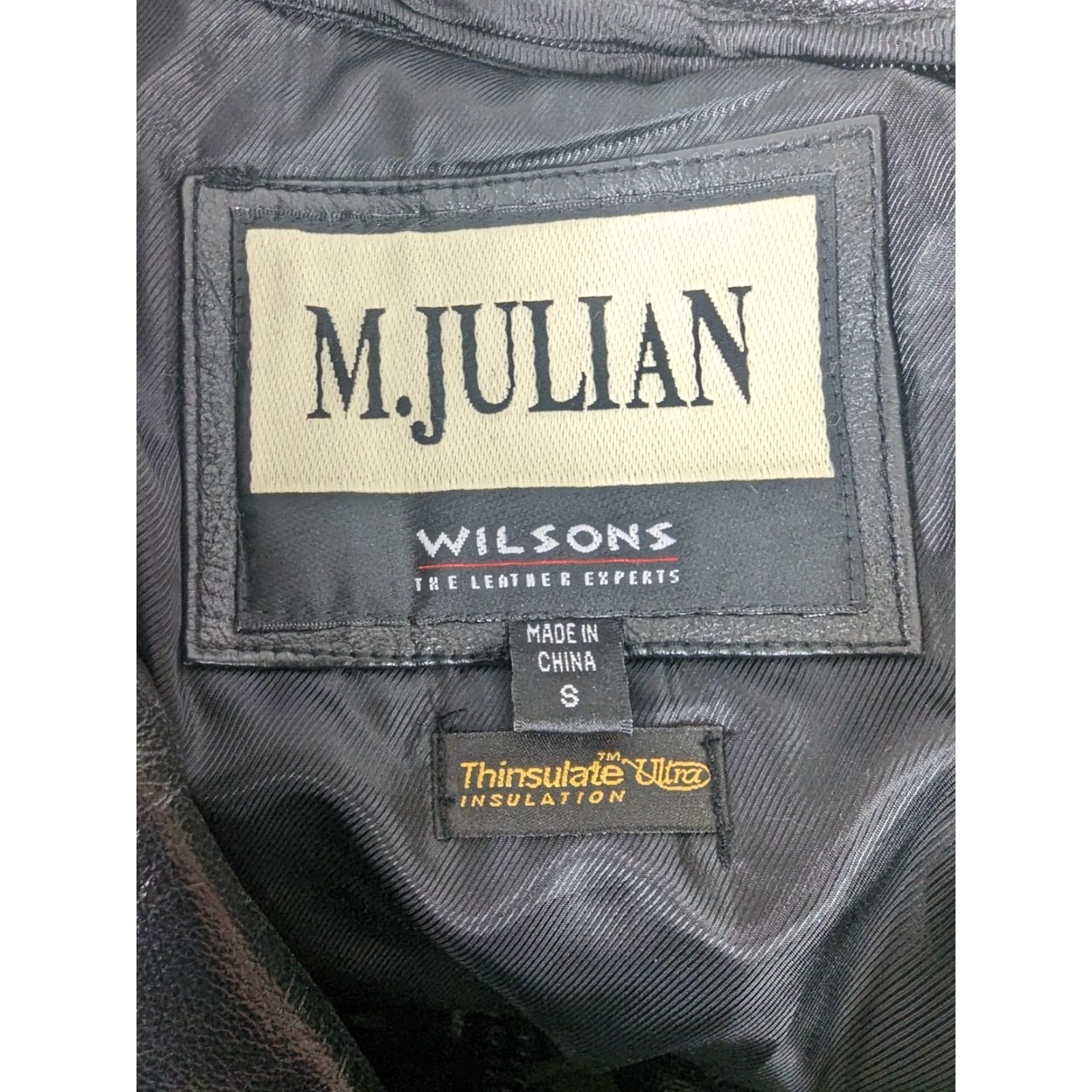 Vintage VINTAGE Wilsons Leather M Julian Leather Bomber Jacket Coat Mens Small Black Heavy Size US S / EU 44-46 / 1 - 3 Thumbnail