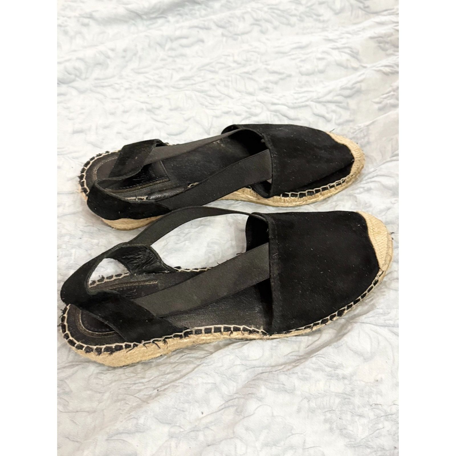 Other Vidarreta black suede slingback heel Espadrille Sandals 41 Size US 11 / IT 41 - 4 Thumbnail