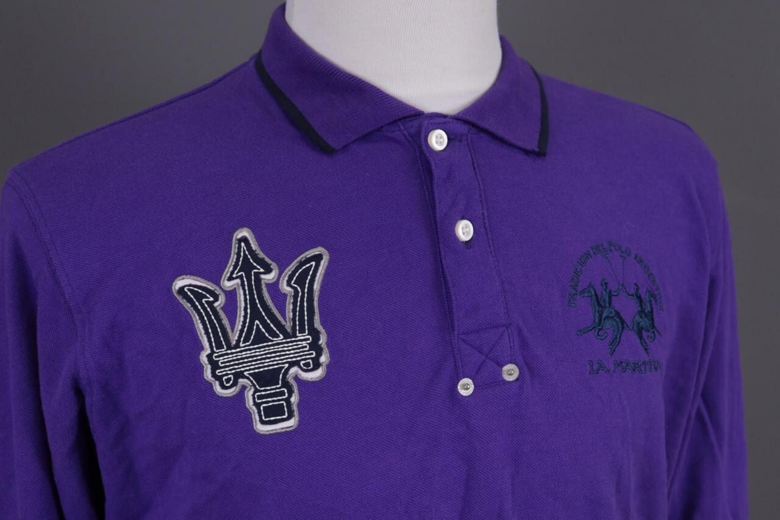 La Martina La Martina Buenos Aires Maserati Purple Polo Shirt Size XL Size US XL / EU 56 / 4 - 5 Thumbnail