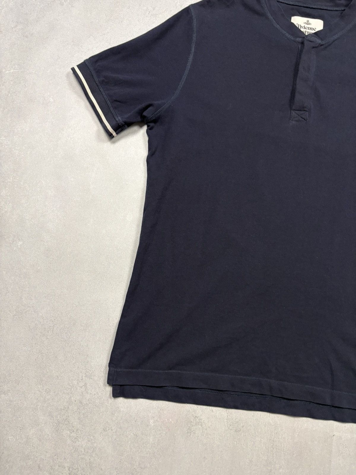 Vivienne Westwood Vivienne Westwood Orb Logo Button Up T-Shirt Navy Blue L Size US L / EU 52-54 / 3 - 3 Thumbnail