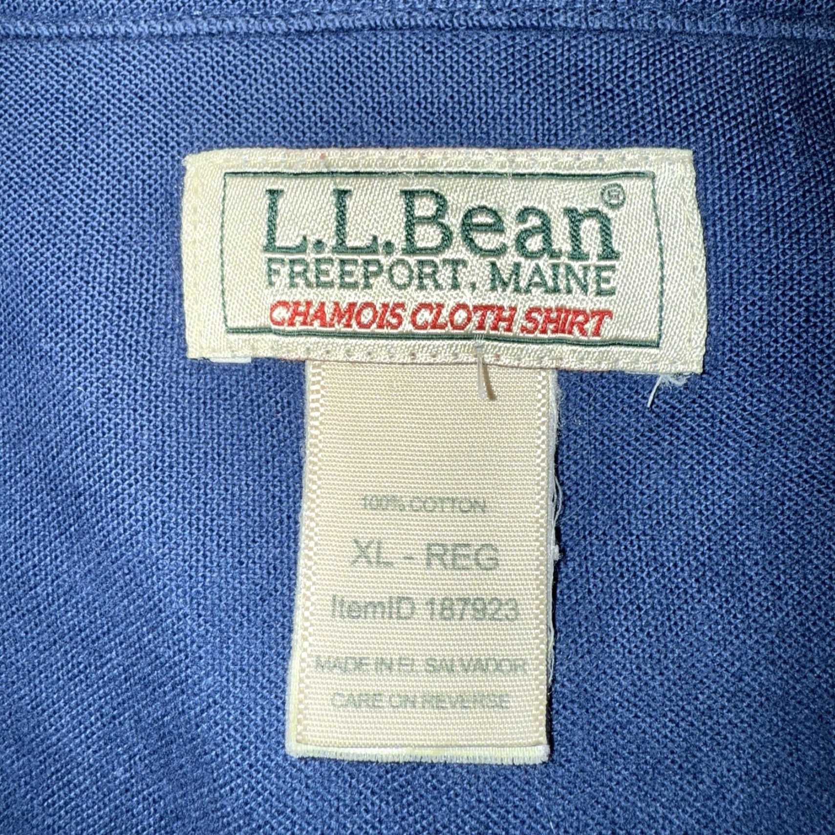 Vintage VINTAGE L.L.Bean Button-Down Shirt Men XL Blue Chambray 100% Cotton Long Sleeve Flannel Shirt Mens XL Size US XL / EU 56 / 4 - 4 Thumbnail