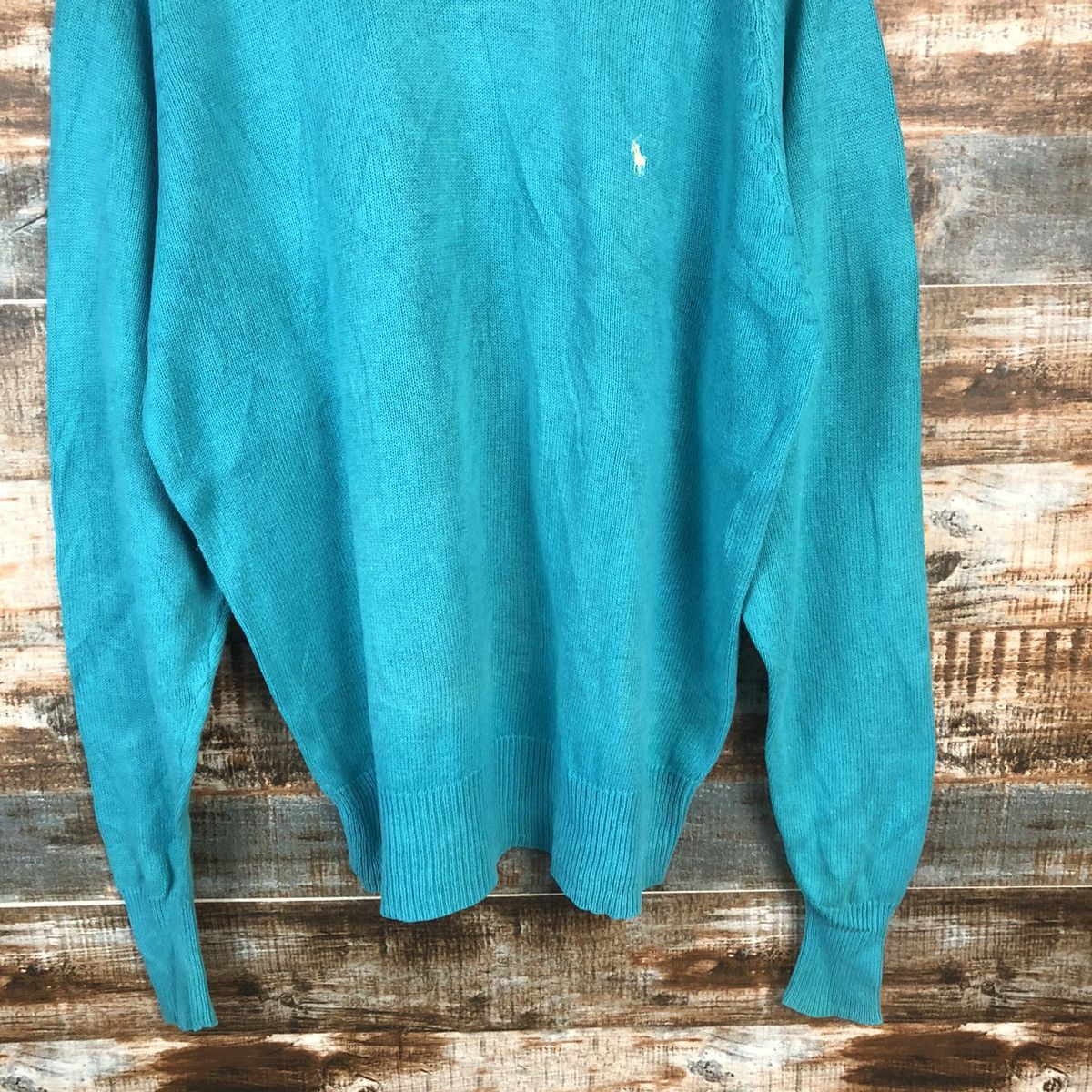 Homespun Knitwear Polo Ralph Lauren Blue Knitwear #A956 Size L / US 10 / IT 46 - 6 Thumbnail