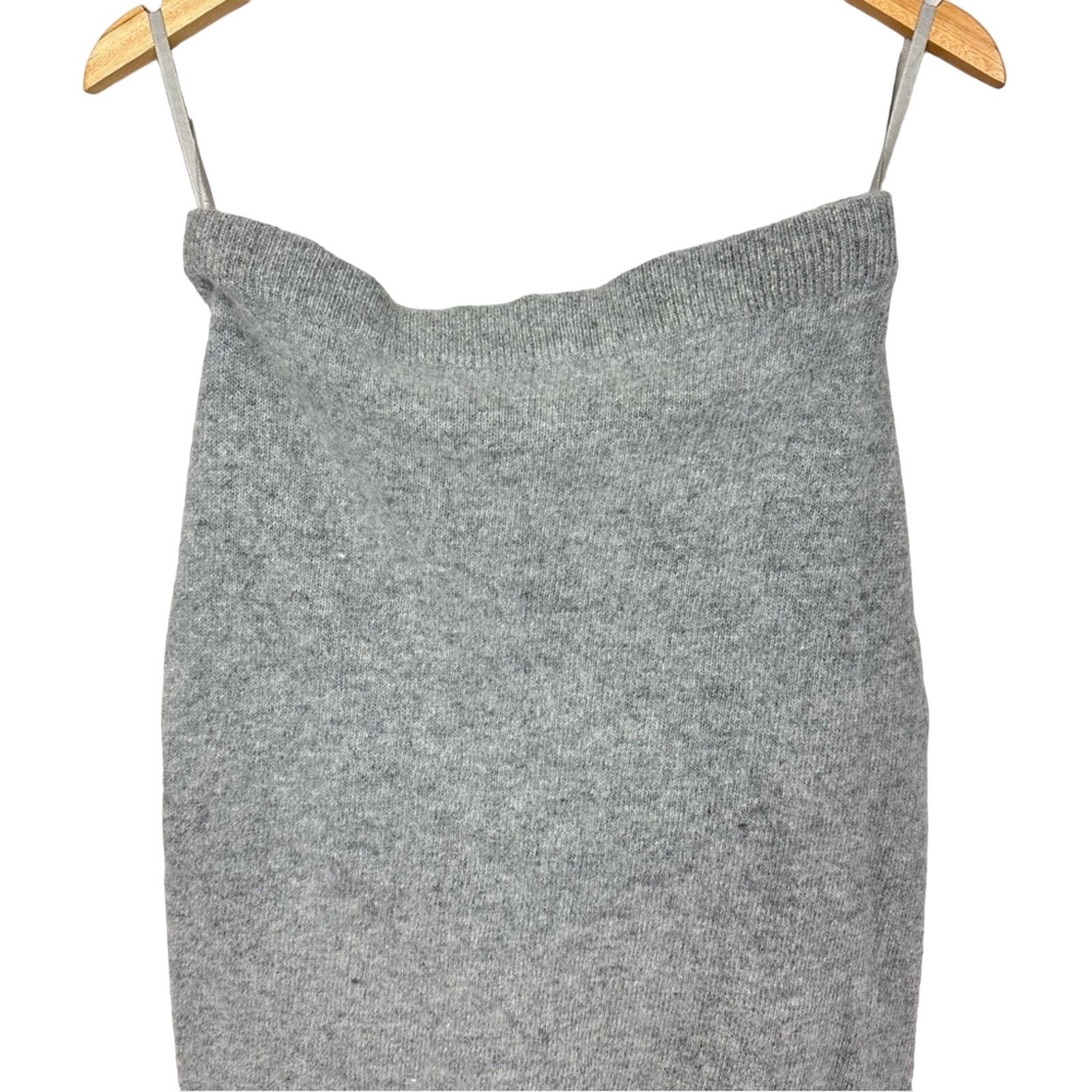 Other Vintage Valerie Stevens Angora Wool Blend Heather Gray Skirt Size 32" / US 10 / IT 46 - 4 Thumbnail