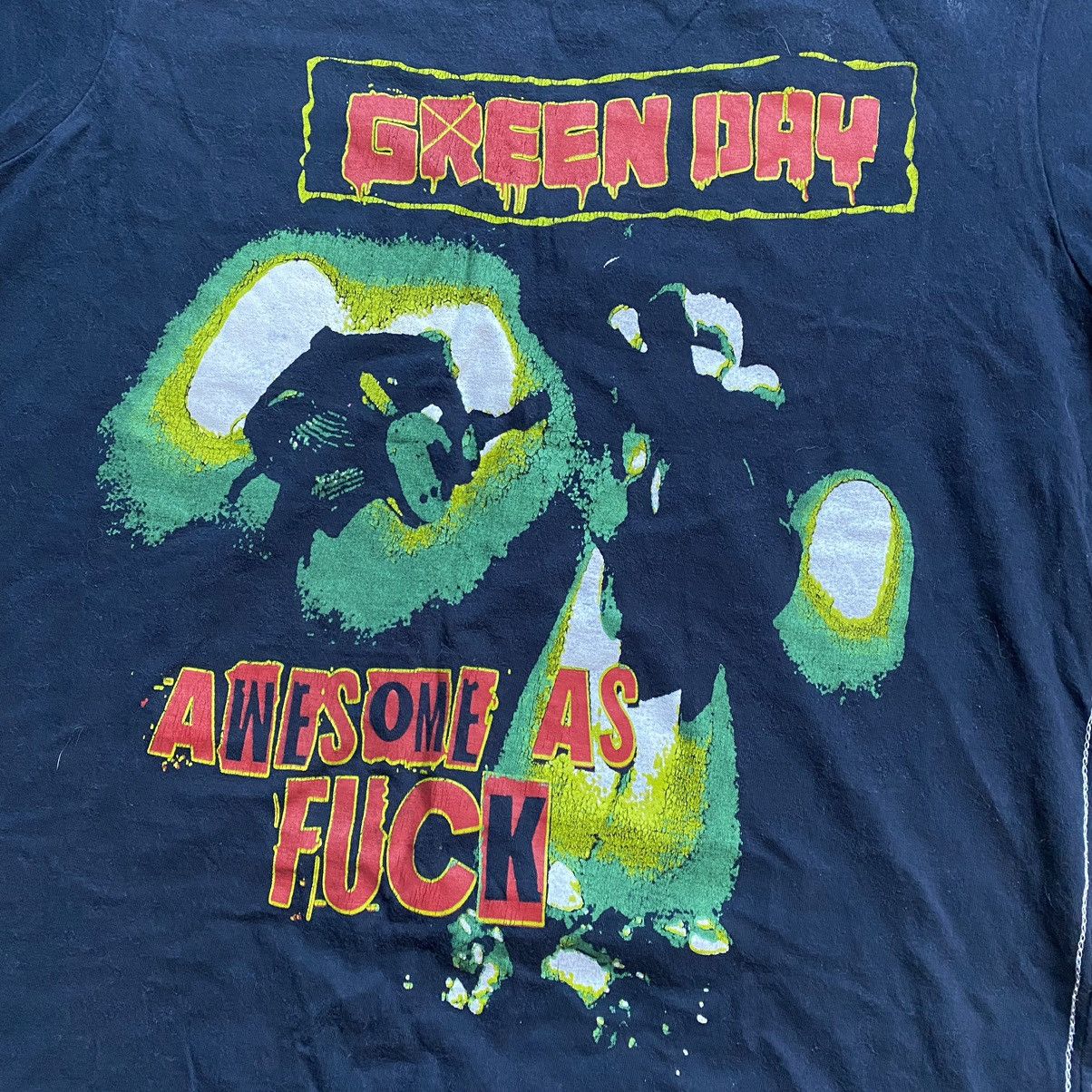 Band Tees GREEN DAY Y2K BAND AWESOME AS FUCK ALBUM T SHIRT Size US M / EU 48-50 / 2 - 2 Thumbnail