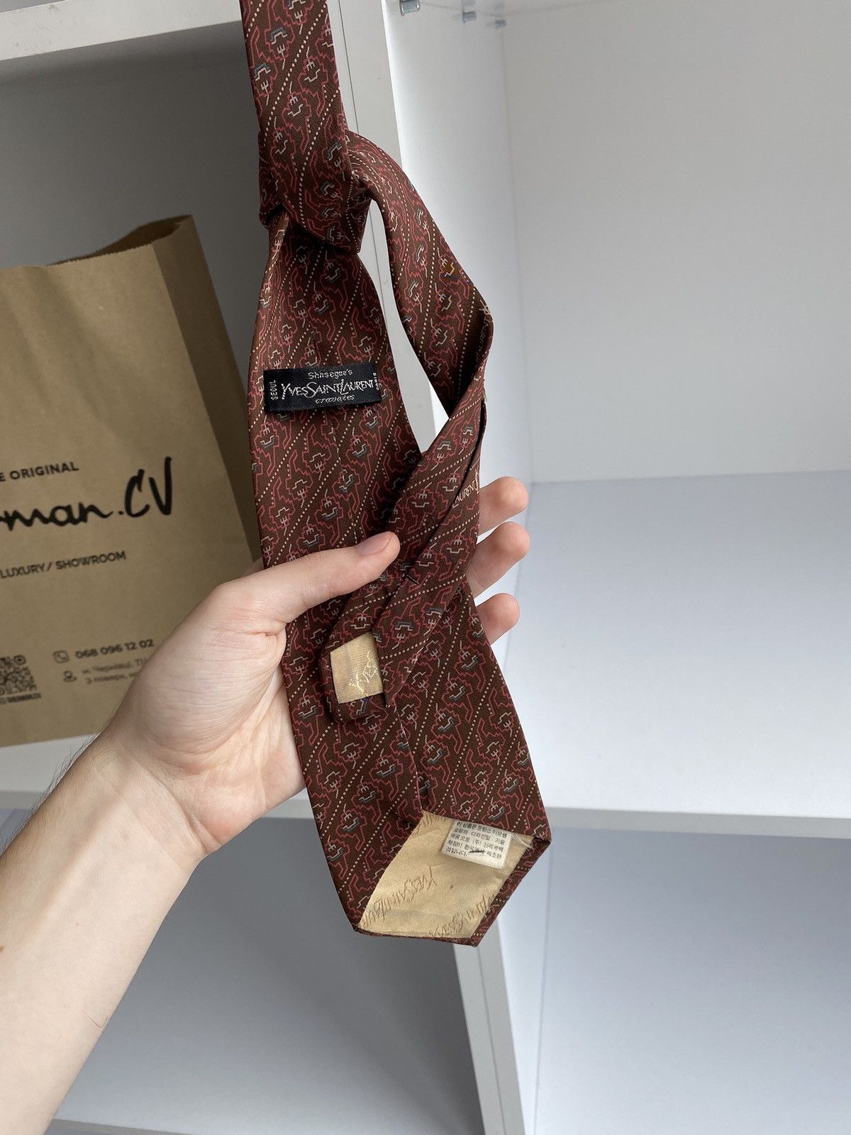 Vintage × Yves Saint Laurent Vintage Yves Saint Laurent Tie Size ONE SIZE - 5 Thumbnail