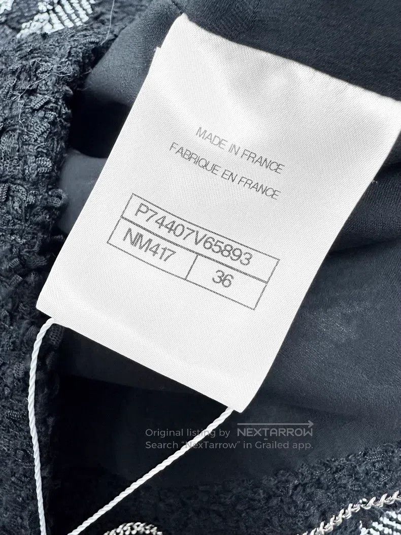 Chanel Chanel Tweed checkered round-neck knitted long-sleeved sho Size XS / US 0-2 / IT 36-38 - 6 Thumbnail