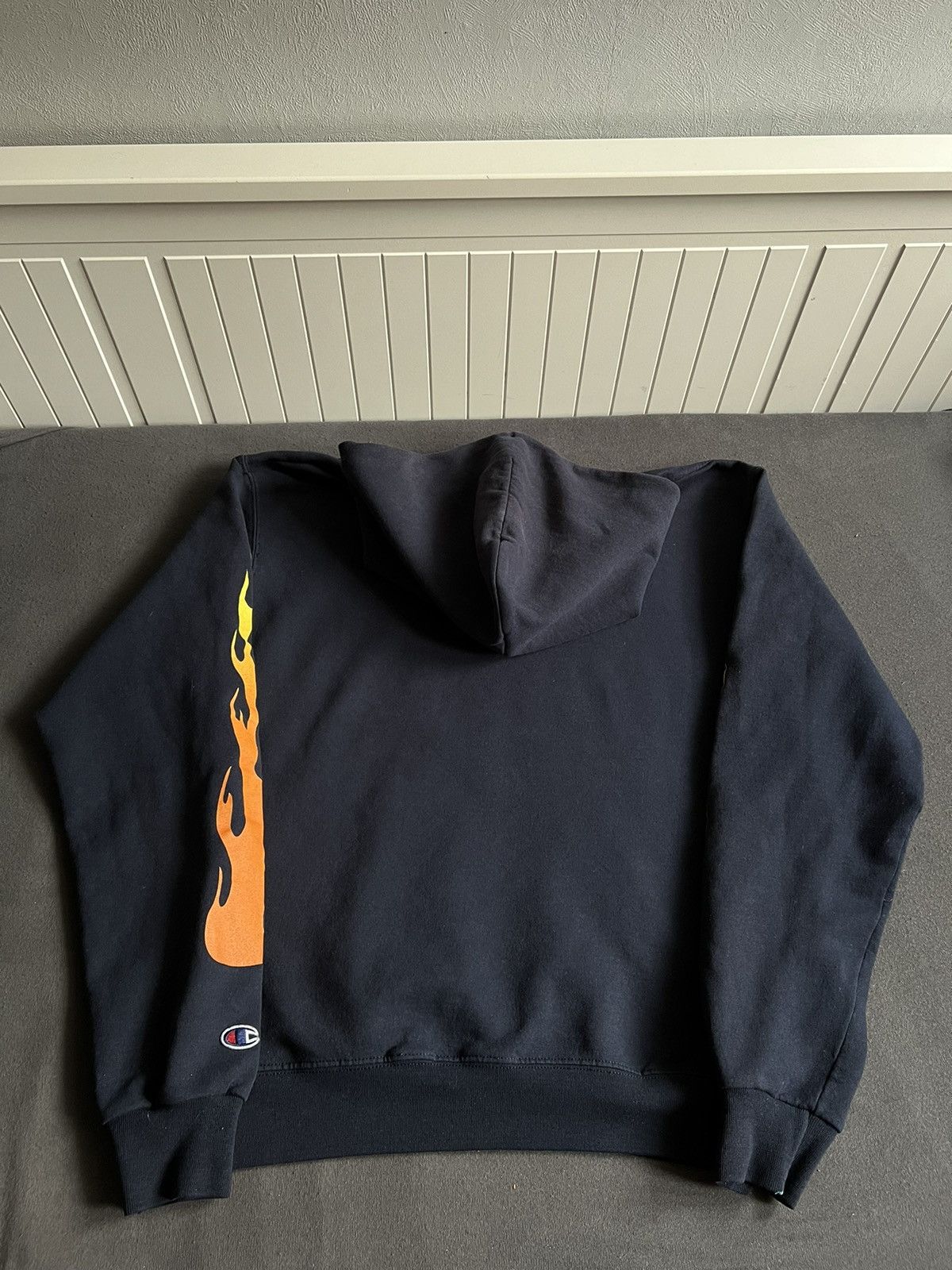 Champion Kylie Cosmetics Vintage Champion x Kylie Jenner fire hoodie Grailed