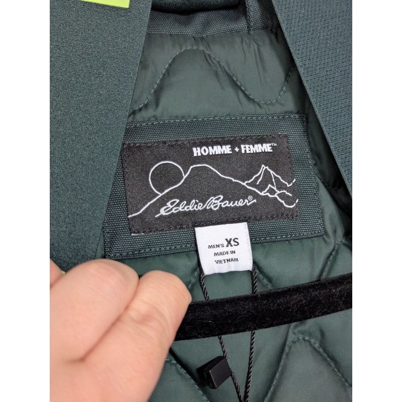 Eddie Bauer Eddie Bauer X Homme Femme Down Shell Jacket Dark Green XS Size US XS / EU 42 / 0 - 3 Thumbnail